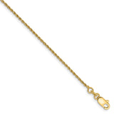 Solid,Diamond Cut,14K Yellow Gold,Lobster Clasp