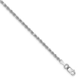 Solid,Diamond Cut,14K White Gold,Lobster Clasp