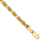 Solid,Diamond Cut,14K Yellow Gold,Lobster Clasp