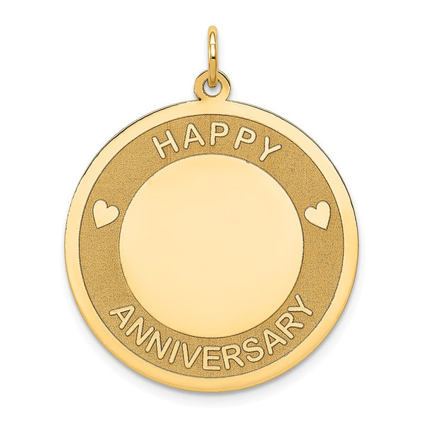 Polished,14K Yellow Gold,Stamped,Engravable,Faceted