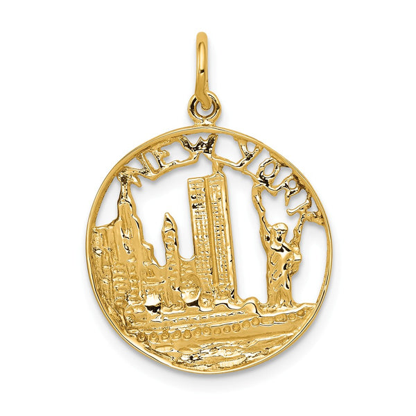 Solid,Casted,Polished,14K Yellow Gold