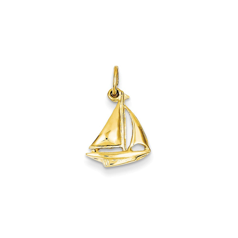 Pendants & Charms,Themed Charm,Gold,Yellow,14K,19 mm,12 mm,Each,Nautical,Between $100-$200