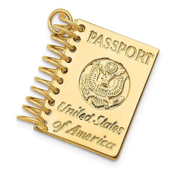Solid,Polished,3-D,14K Yellow Gold,Stamped