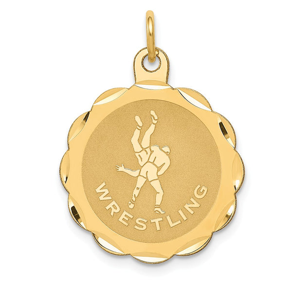 Solid,Polished,Satin,14K Yellow Gold,Flat Back,Engravable