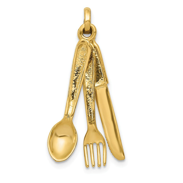 Solid,Casted,Polished,3-D,14K Yellow Gold,Textured