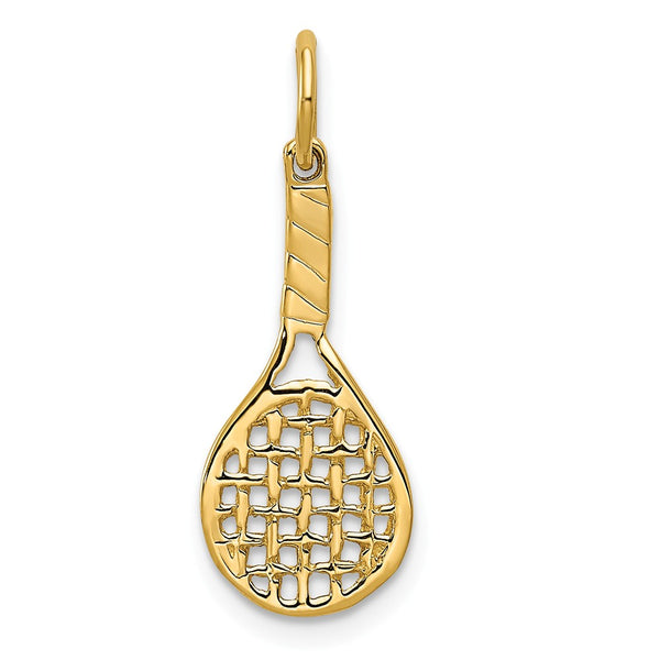 Solid,Casted,Polished,3-D,14K Yellow Gold