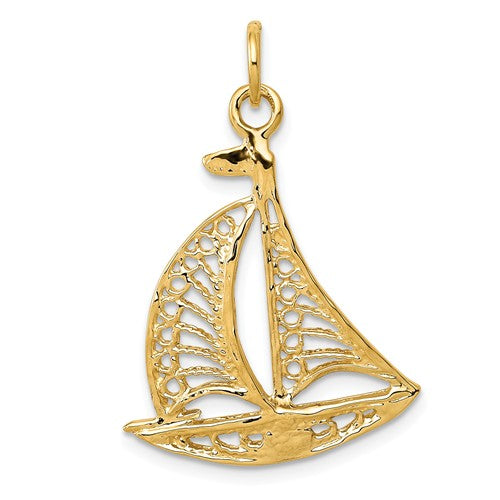 Pendants & Charms,Themed Charm,Gold,Yellow,14K,28 mm,20 mm,Each,Nautical,Between $100-$200
