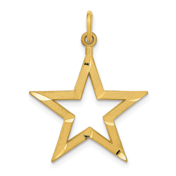 Diamond Cut,Satin,14K Yellow Gold