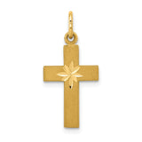 Casted,Diamond Cut,Satin,14K Yellow Gold,Textured Back