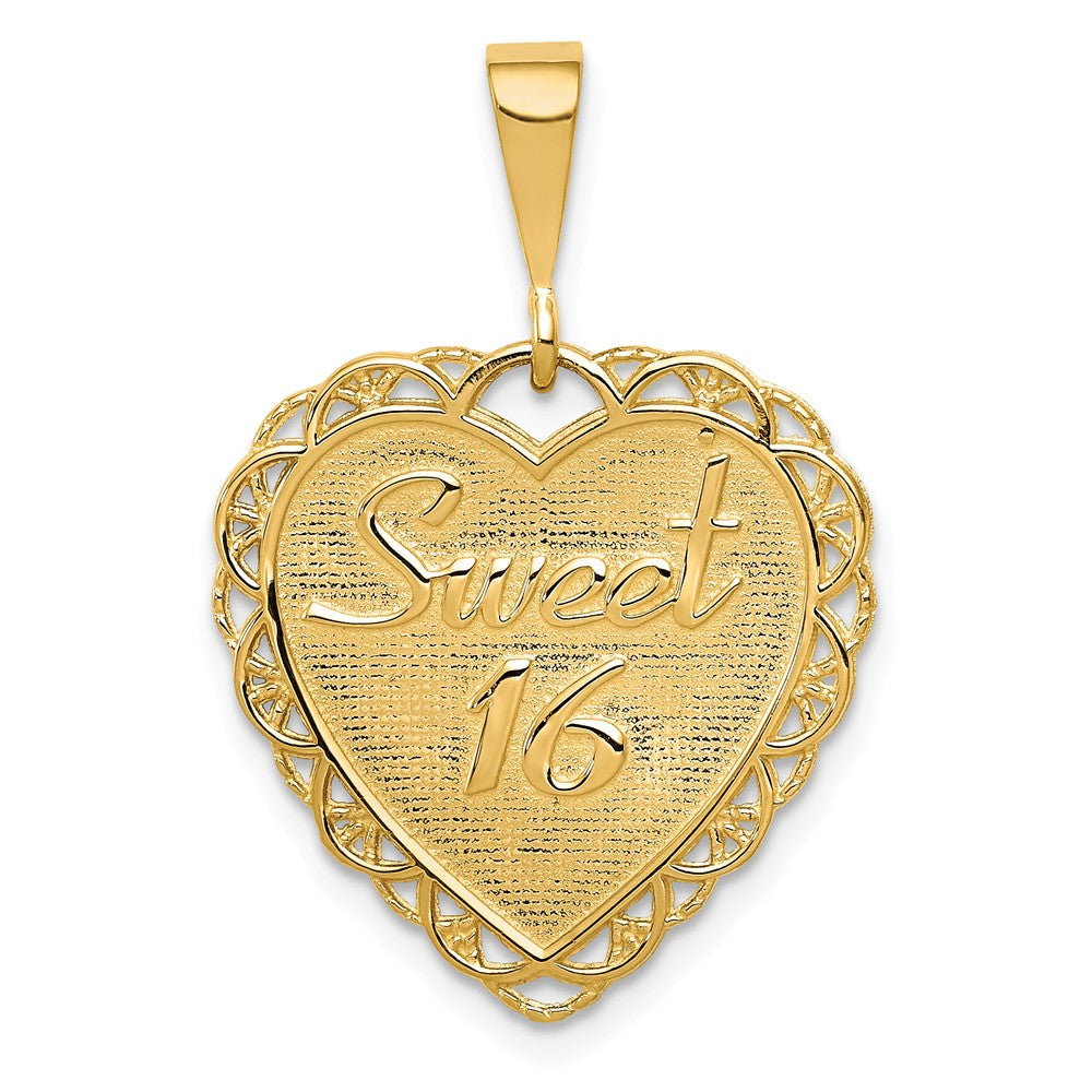 Solid,Casted,Polished,Satin,14K Yellow Gold,Reversible