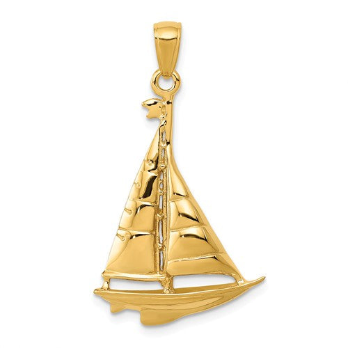 Pendants & Charms,Gold,Yellow,14K,33 mm,20 mm,Each,Nautical,Between $200-$400