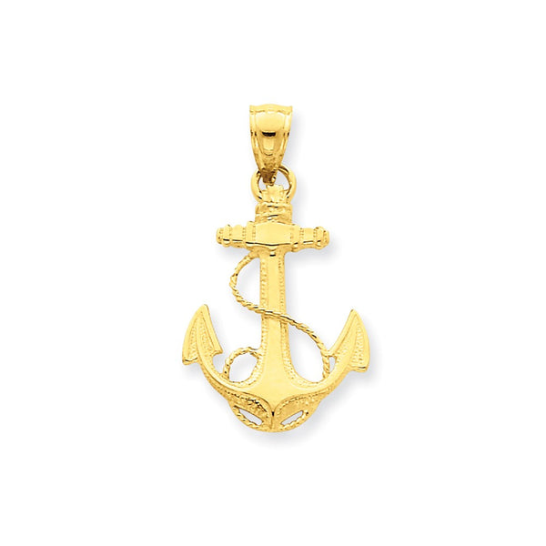 Pendants & Charms,Gold,Yellow,14K,27 mm,16 mm,Each,Nautical,Between $100-$200