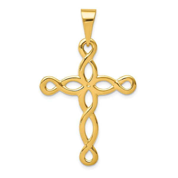 Solid,Polished,Die Struck,14K Yellow Gold,Polished Back
