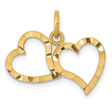 Solid,Casted,Diamond Cut,Satin,14K Yellow Gold
