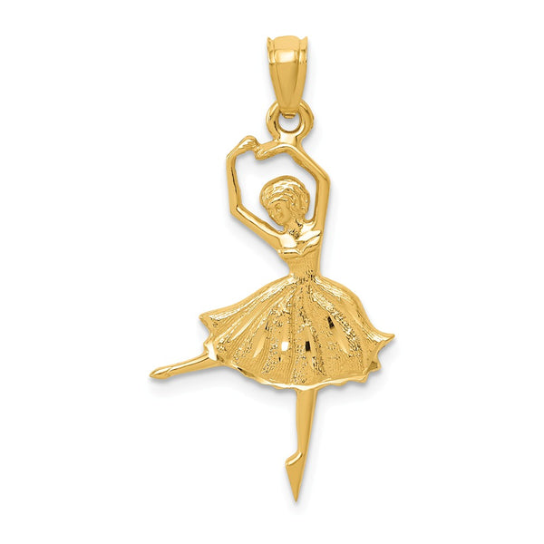 Casted,Diamond Cut,Polished,14K Yellow Gold,Open Back