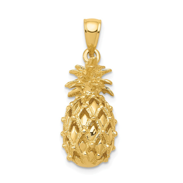 Casted,Polished,3-D,14K Yellow Gold