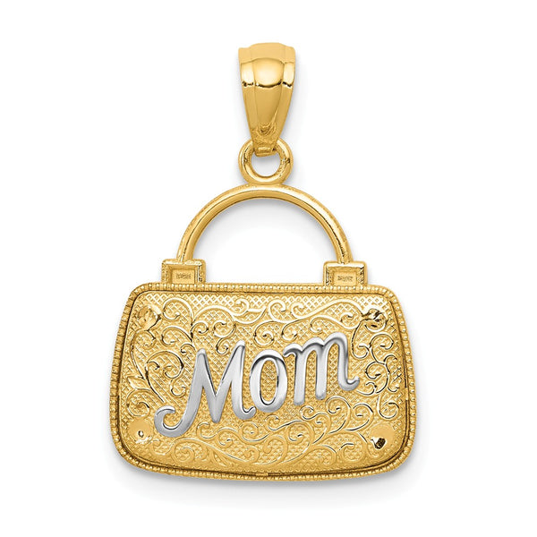 Polished,Satin,14K Yellow Gold & Rhodium,Reversible