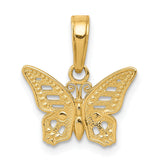 14K Yellow Gold,Textured,Textured Back