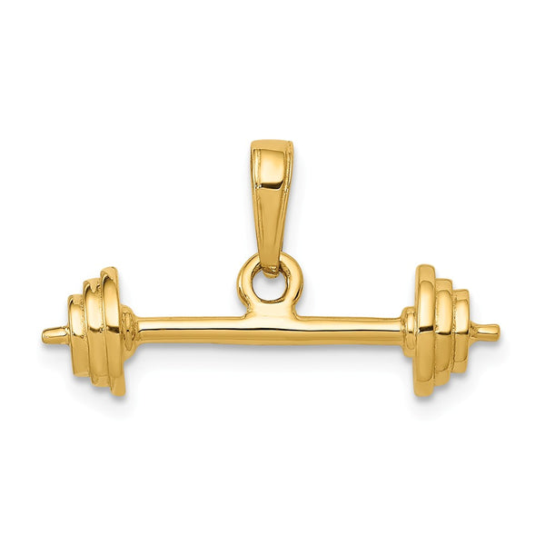 Solid,Polished,3-D,14K Yellow Gold