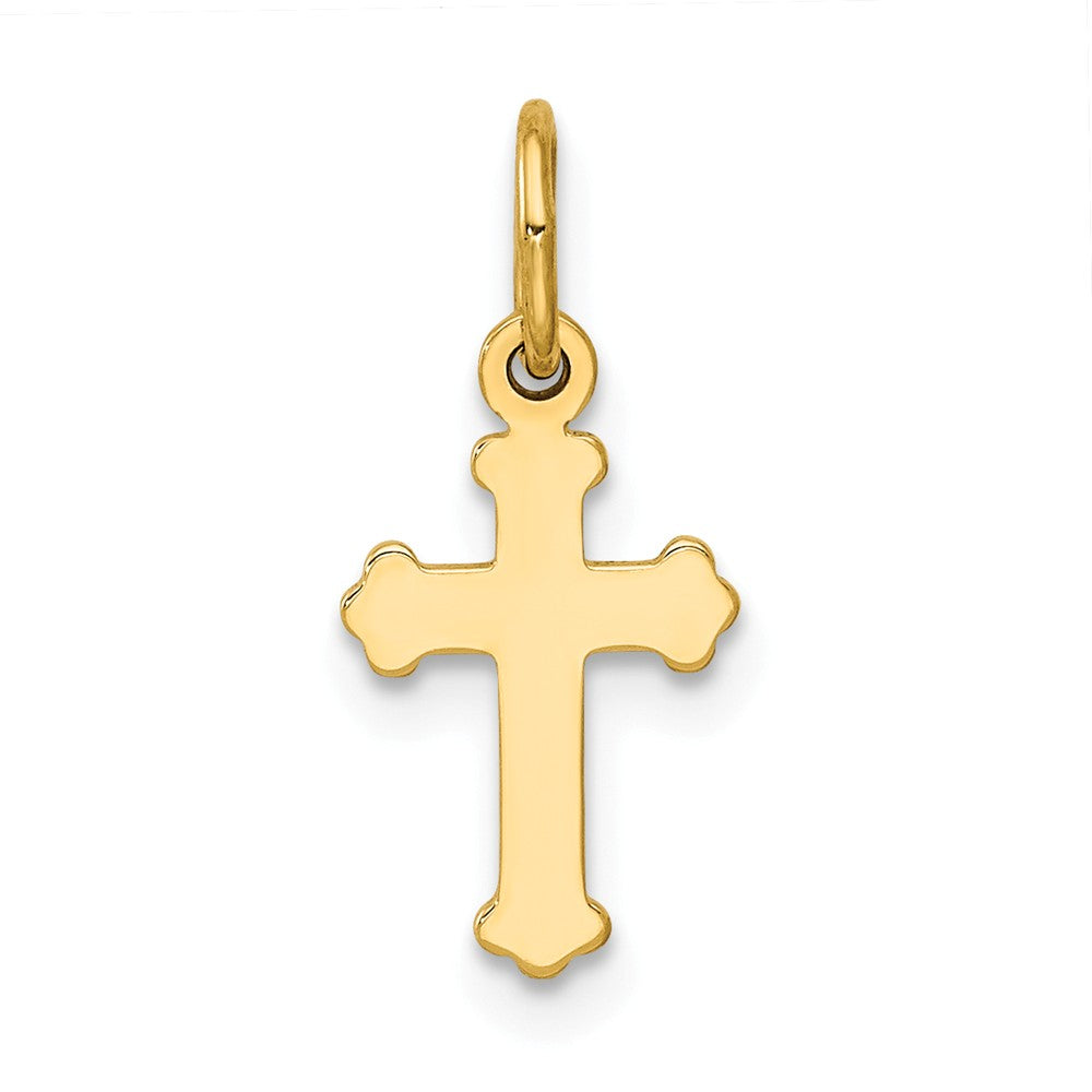 Solid,Polished,14K Yellow Gold,Flat Back,Polished Back