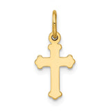 Solid,Polished,14K Yellow Gold,Flat Back,Polished Back