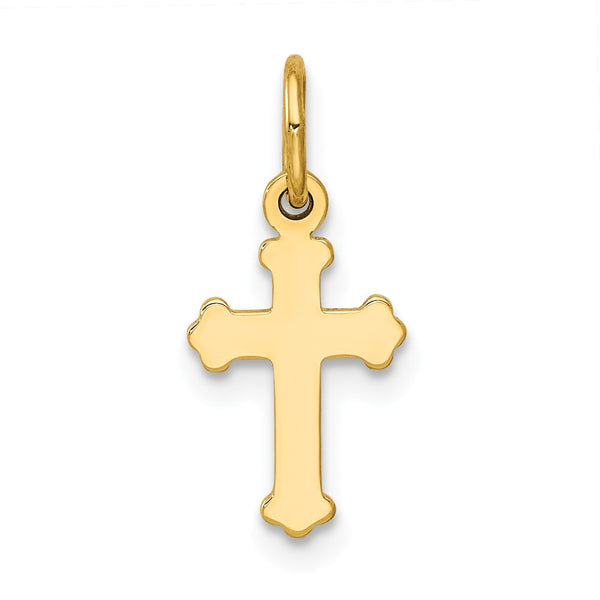 Solid,Polished,14K Yellow Gold,Flat Back,Polished Back