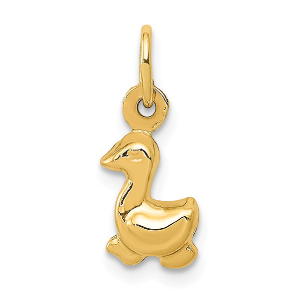 Polished,3-D,14K Yellow Gold,Hollow