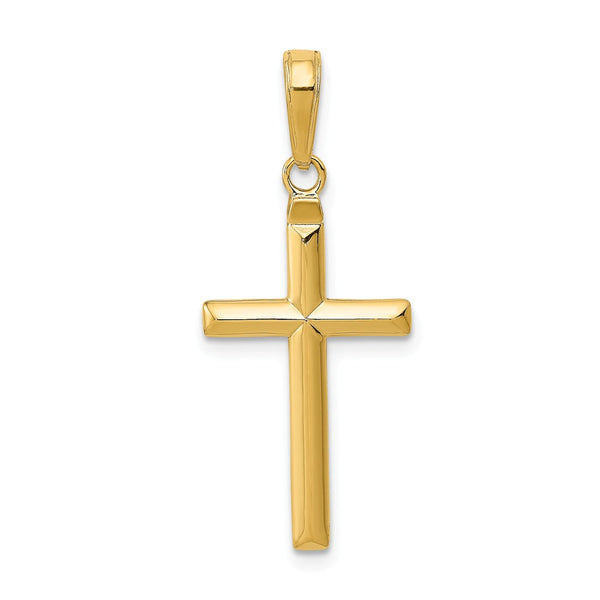 Polished,3-D,14K Yellow Gold,Hollow
