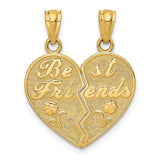 Polished,14K Yellow Gold,Flat Back,Not Engraveable,Textured,Textured Back,2-Piece Break Apart