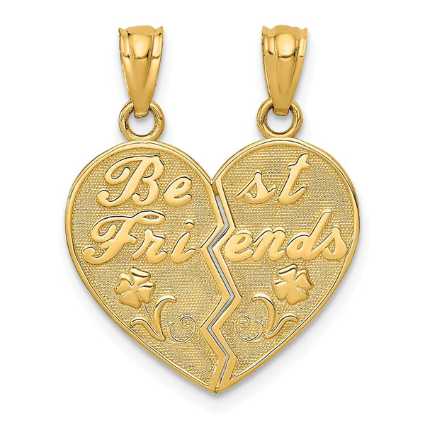 Polished,14K Yellow Gold,Flat Back,Not Engraveable,Textured,Textured Back,2-Piece Break Apart