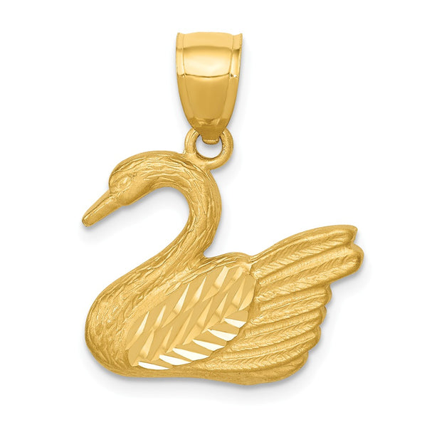 Diamond Cut,14K Yellow Gold,Open Back