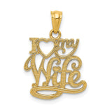 Polished,14K Yellow Gold,Textured Back
