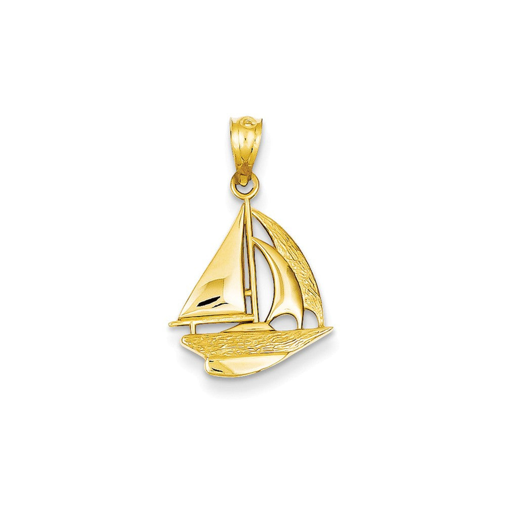Pendants & Charms,Gold,Yellow,14K,22 mm,14 mm,Each,Nautical,Under $100
