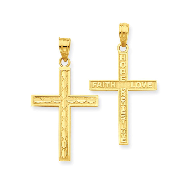 Solid,Polished,14K Yellow Gold,Textured