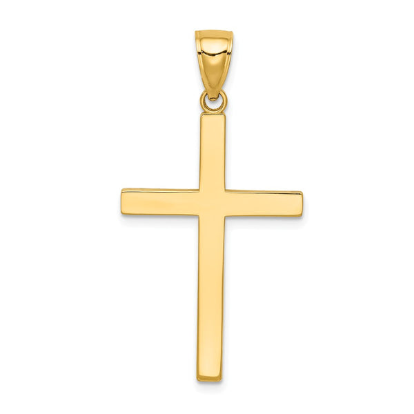 Solid,Polished,14K Yellow Gold,Polished Back
