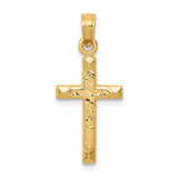 Polished,14K Yellow Gold,Textured,Textured Back