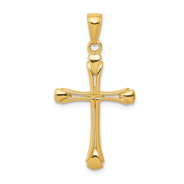 Polished,14K Yellow Gold,Open Back