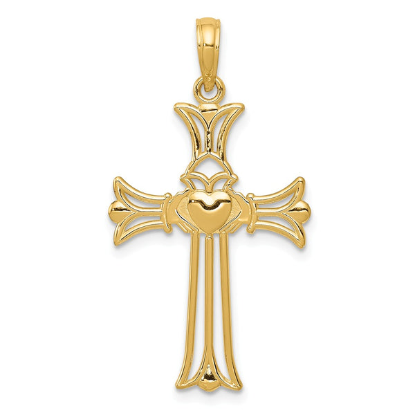 Polished,14K Yellow Gold,Open Back