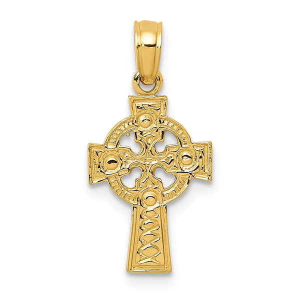 Polished,14K Yellow Gold,Textured,Textured Back