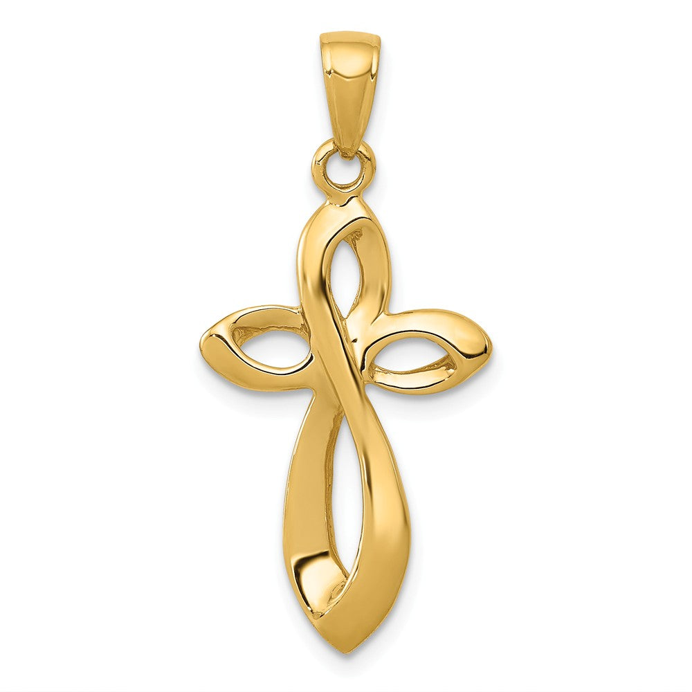 Polished,14K Yellow Gold,Reversible,Laser Etched
