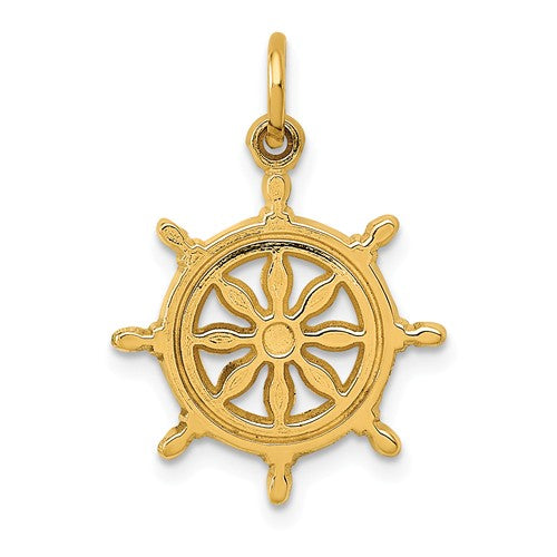 Pendants & Charms,Gold,Yellow,14K,24 mm,16 mm,Each,Nautical,Between $100-$200