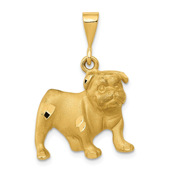 Solid,Casted,Diamond Cut,Satin,14K Yellow Gold,Open Back