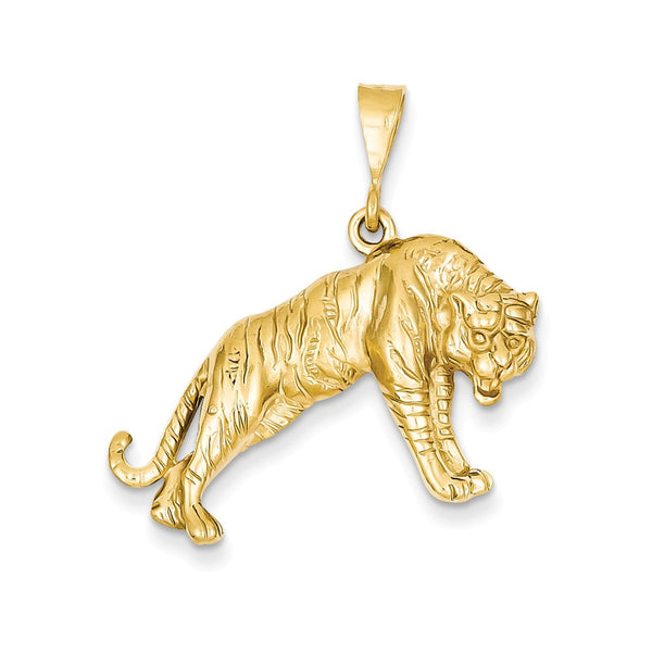 14K Yellow Gold  Tiger Charm