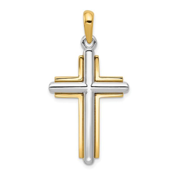 Solid,Casted,Polished,14K Two-Tone,Open Back
