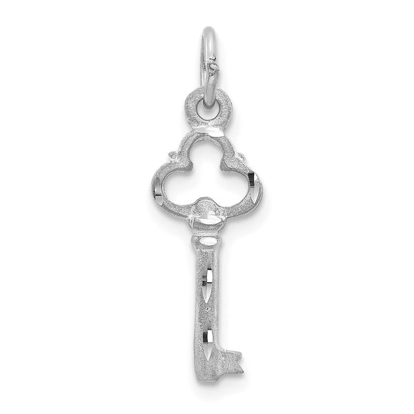 Solid,Casted,Diamond Cut,14K White Gold