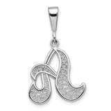 Solid,Casted,Polished,14K White Gold,Filigree