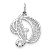 Solid,Casted,Polished,14K White Gold,Filigree