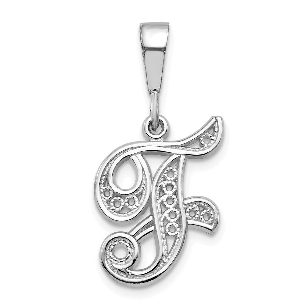 Solid,Casted,Polished,14K White Gold,Filigree