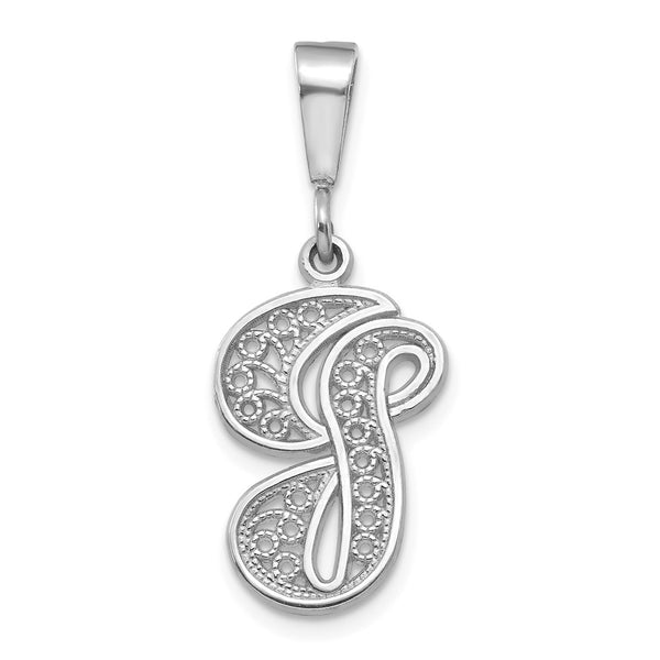 Solid,Casted,Polished,14K White Gold,Filigree