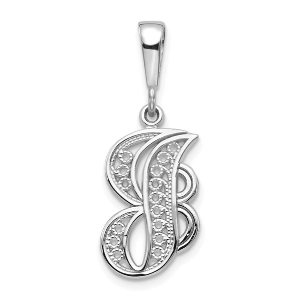 Solid,Casted,Polished,14K White Gold,Filigree